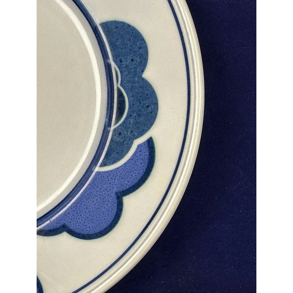 Villeroy & Boch Mettlach Blue Cloud Salad Plate Germany Vitro Pozellan Floral